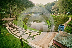 Morning on Senjoyo Spring Salatiga Central Java