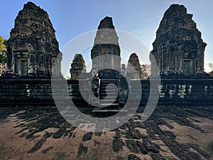 Morning Serenity: Sunrise Embraces East Baray Temple, Angkor Wat, Siem Reap, Cambodia