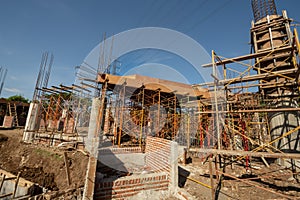 Scafolding and construction site photo