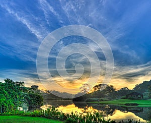 Morning Skies over Pond