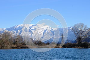 Morning after snowfall on Monte Guglielmo