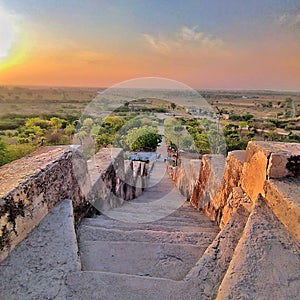 Morning stairs to heaven