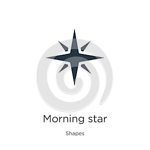 Morning star icon vector. Trendy flat morning star icon from shapes collection isolated on white background. Vector illustration