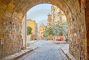 The morning streets of Islamic Cairo, Egypt