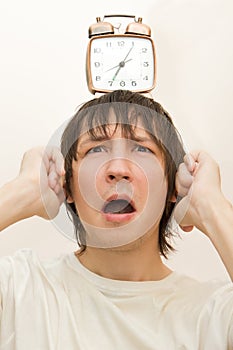 Morning stress concept