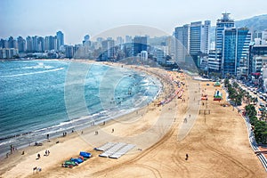 Morning of Summer Gwangalli Beach, Busan, South Korea, Asia