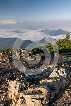 Morning on summer mountain ridge - Slovakia