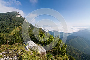 Morning on summer mountain ridge - Slovakia