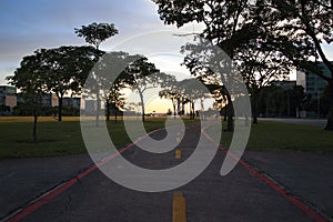 Sunrise in Brasilia capital of Brazil photo