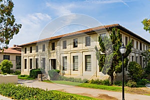 Morning sunny view of Mary Norton Clapp Library in the Occidental College photo