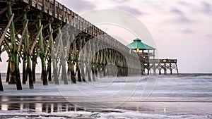 Morning sunrise at Folly Beach Pier