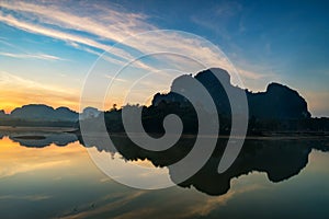 morning sunrise at Nong Thale, Krabi