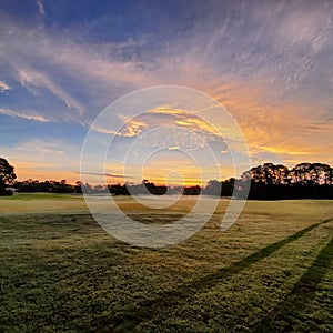 Morning sunset Samsung golf PGA