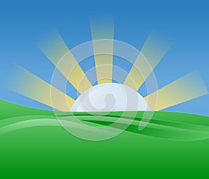 Morning Sunshine Illustration