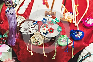 morning table for the first birthday of a Korean child