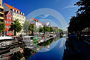 Morning view of the Copenhagen channel