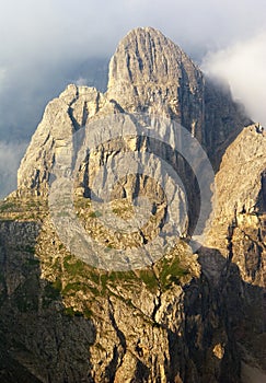 Morning view from Dolomiti di Sesto or Sextener Do