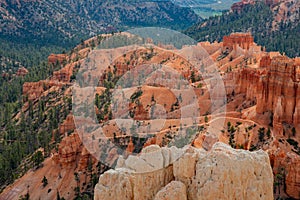 Morning view of the famous Bryce Canyon National Park from Inspiration Point