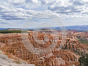 Morning view of the famous Bryce Canyon National Park from Inspiration Point