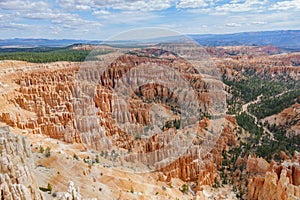 Morning view of the famous Bryce Canyon National Park from Inspiration Point