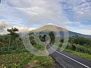 MORNING VIEW OF HILL STREET RURAL AREA KALIANGRIK MAGELANG