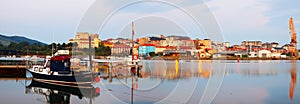 Morning view of Industrial seaport of Maliano. Santander, photo