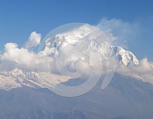 Morning view of Mount Dhaulagiri from Poon Hill