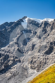 Morning View of Ortles Peak in Italian Alps