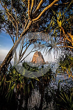 Morning View at Papuma beach, East Java, Indonesia