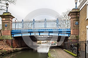 Morning view of Regents canal, London