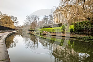 Morning view of Regents canal, London