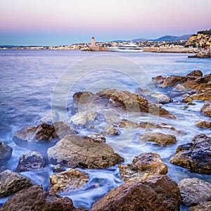 Coast and Port of Nice, France