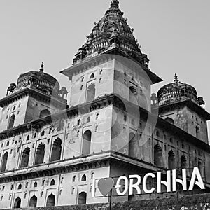 Morning View of Royal Cenotaphs Chhatris of Orchha, Madhya Pradesh, India, Orchha the lost city of India, Indian archaeological