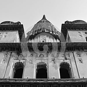 Morning View of Royal Cenotaphs Chhatris of Orchha, Madhya Pradesh, India, Orchha the lost city of India, Indian archaeological