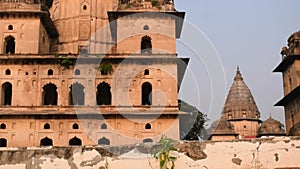 Morning View of Royal Cenotaphs Chhatris of Orchha, Madhya Pradesh, India, Orchha the lost city of India, Indian archaeological