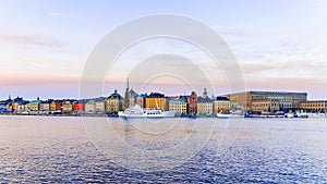 Morning view of Stockholm in winter, Sweden