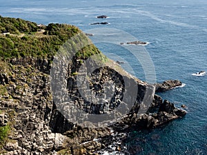 Morning view of Tengu no Hana observation point, one of the main viewpoints on Cape Ashizuri