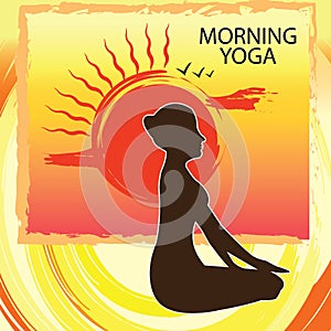 Morning yoga - poster