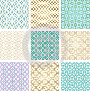 Moroccan arabic vector seamless pattern