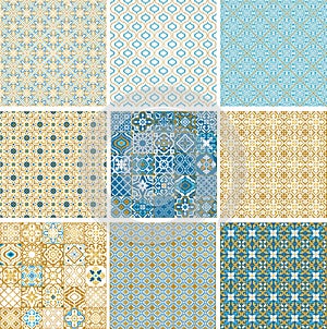Moroccan arabic vector seamless pattern