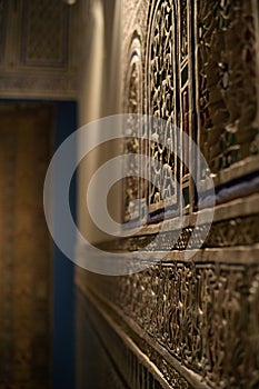 Moroccan architecture traditional arabian design - Rich Riyad Dar Si Said mosaic interior