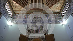 Moroccan architecture traditional arabian design - Rich Riyad Dar Si Said mosaic interior