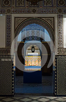 Moroccan architecture traditional arabian design - Rich Riyad Dar Si Said mosaic interior