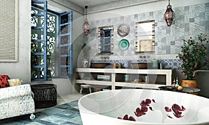 Moroccan bathroom