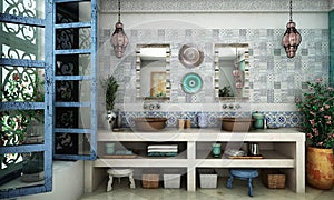 Moroccan bathroom