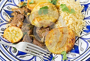 Moroccan beef and potato