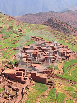 Moroccan berber village photo