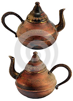 Moroccan bronze kettle