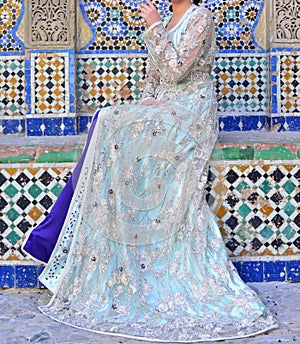 The Moroccan caftan is a Moroccan women`s traditional costume. It is considered one of the oldest traditional clothes in the worl