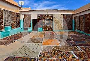 Moroccan carpet manufactory photo